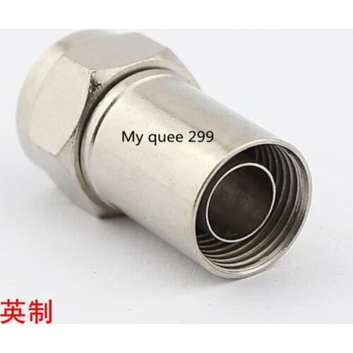 All copper SYWV75-5 inch cold-press conical head head cold extrusion F F direct cable connector