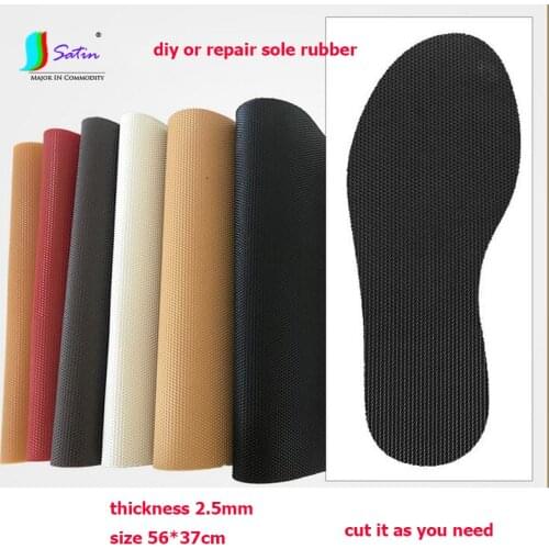 Hot Sale Thickness 2.5mm Anti Slip Outsoles Rubber,Shoes Heel Sole Grip Protector Pads Non-Slip Cushion Accessories Black S0078L