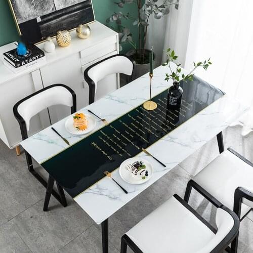 PVC Table Cloths Not Transparent 1.5mm Thick Upgraded Soft Glass Crystal Boards Placemats Waterproof Tablecloth Soft Cloths Dec