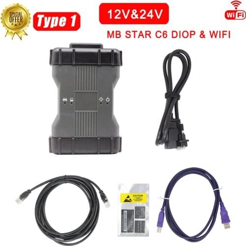 Sd connect Wifi SD C5 mb C3 Wireless Function OBD2 SD Connect Compact 6 Function MB Star C6 DoIP as C4 Support HDD