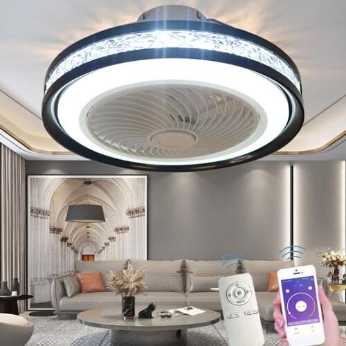 LED Dimmable Ceiling Fan with Light Ultra-quiet Fans Lamp Modern with Remote Control Childrens Room Bedroom Balcony Corridor