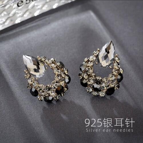 TS-ED004 High Quality 925 Sterling Silver Fine Jewelry Spain Version Bear Jewelry Womens Earrings Wholesale Price Free Shipping