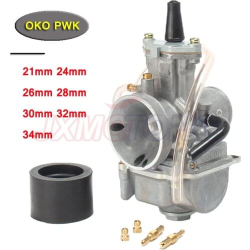 Universal Motorcycle 4T Carb for OKO Carburetor pwk 21 24 26 28 30 32 34 mm With Power Jet Fit Race Scooter ATV UTV