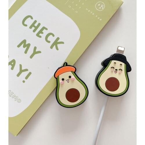 Cartoon Animal Cable Protector For iPhone iPad USB Charging Cable Cord Holder Cute Protective Case Earphone Cable Decor Cover