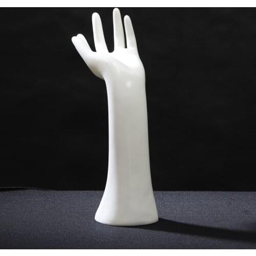 New Fashion Women Mannequin Hand Arm Display Base Female Gloves Rings Watches Necklace Bracelet Jewelry Model Stand White