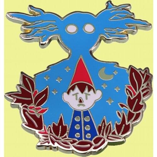 The Unknown Beast of Darkness and wirt Hard Enamel Pin Demon cartoon brooch