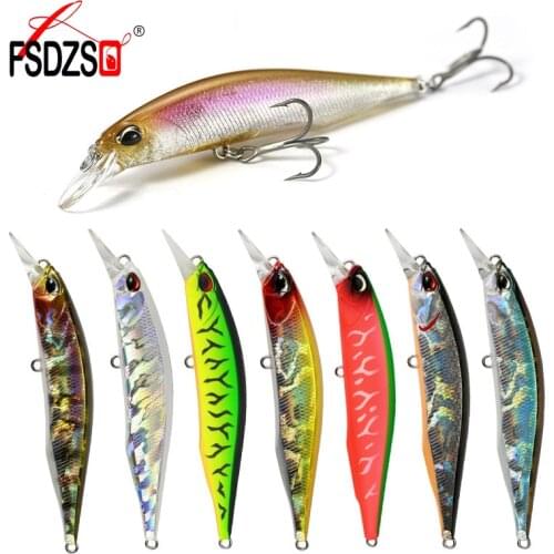 1PCS Minnow Fishing Lure 110mm 17g Floating Hard Bait Wobbler Jig Bait Crankbait Carp Striped bass Pesca Fishing tackle SwimBait