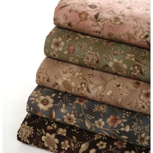 1 Yard*110cm Vintage Flowers Diy Craft Cloth Cotton Japan Fabric