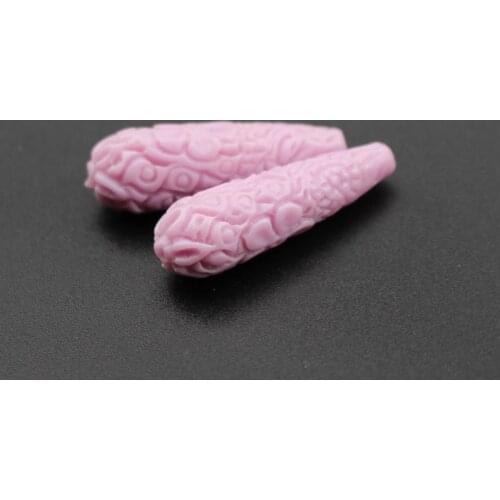 10Pieces/Lot 27mm 33mm 40mm Artificial Coral beads Flower beads Drop Shape Cabochon Light Purple color for Jewelry making