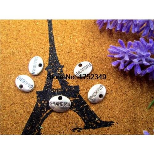 30pcs-Grandma Charms, Antique Tibetan Silver Tone Grandma charm Pendants,Grandma gift 13x8mm