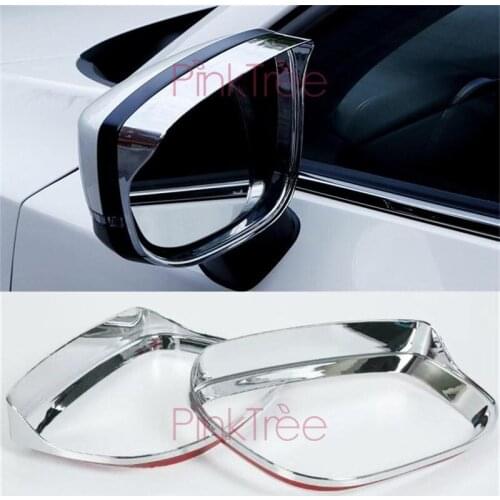 ABS Chrome Sun Rain Guard Shield Deflector Trim Sticker Accessories For Mazda CX-5 CX5 2017 2018 2019