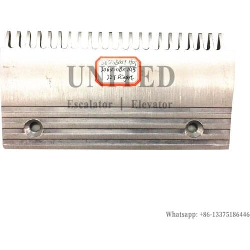 Escalator Aluminum Comb Plate S655B609 H01 L206mm W106mm Hole Space 145mm 22Teeth RIGHT