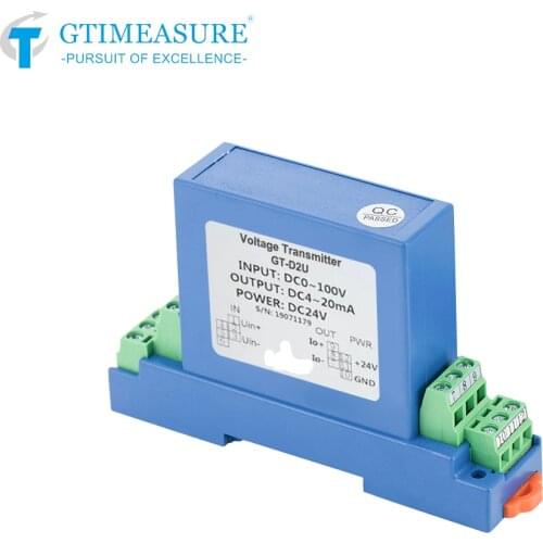 DC 75mV 20V 50V 100V 200V 300V 1000V Analog Transmitter 4-20mA 0-5V 0-10V 24VDC High Precision Voltage Transducer Sensor