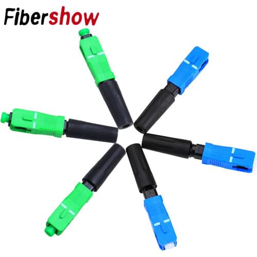 Fiber Optic Fast Connector FTTH SC APC Single Mode Fiber Optic Adapter SC UPC FTTH SC Fiber Connector Field Assembly