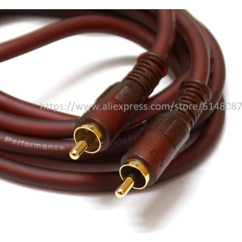 1.8M RCA Male to RCA Male Coaxial Video Cable for Projector/VCD/TV/DVD S/PDIF Digital Coaxial Audio Cable for Amplifier/Speaker
