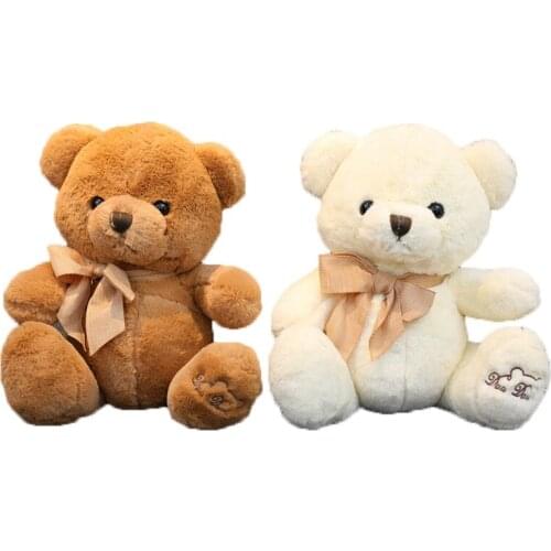 Cute Teddy Bear Doll Plush Toys Pockets Bear Doll Bear Ragdoll Creative Girls' Christmas Gifts Cartoon Animal Children Plush Toy