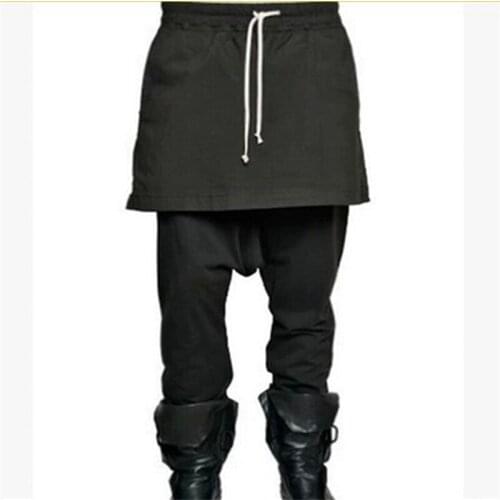 Mens Clothing British Style Casual Trousers Belt Skirt Male Costume Plus Size Pantalon Homme Men Clothes 2020 Tactical Pants
