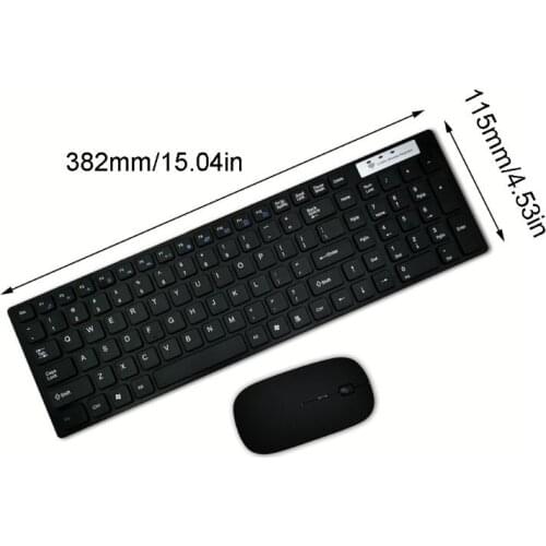 2021 New 2.4G Wireless Keyboard and Mouse Set for Laptop PC Computer Silent Ultra-thin