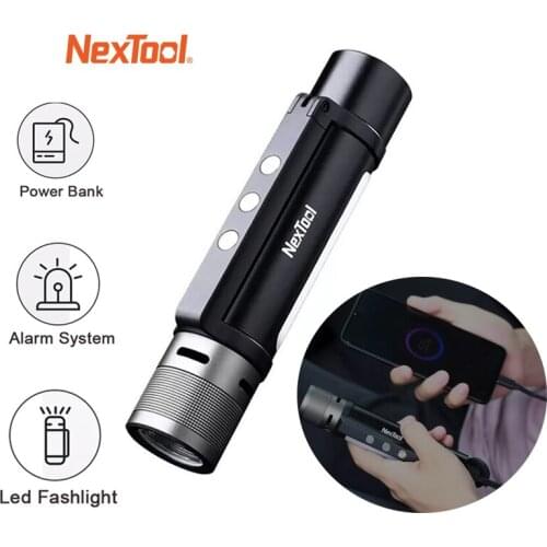 NexTool Outdoor 6 in 1 LED Flashlight Ultra Bright Torch Waterproof Camping Night Light Zoomable Portable Emergency Light