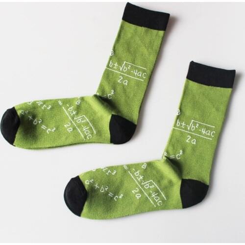 New cotton mens socks letter cotton socks sweat-absorbent breathable socks