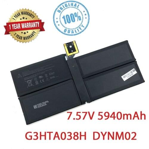 New Genuine 5940mAh Battery For Microsoft Surface Pro 5 Pro5 1796 7.57V 45.5Wh Series Tablet Bateria Batteries