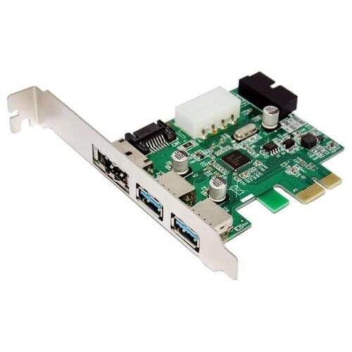 Power Over eSATA eSATAp II & USB 3.0 USB3.0 to PCI-E PCI Express Card w/ Motherboard 20 pin Connector