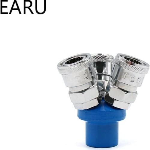 Pneumatic Fitting Compressor Fittings 1/4 Quick Connector Air Gas Distributor For Pump Tool Coupler Manifold Multi Splitter