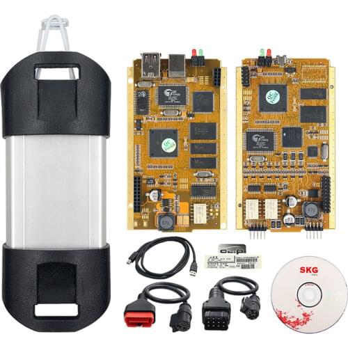 CYPERSS AN2131QC AN2135SC Full Chip Can Clip V206 + Reprog V191 Auto Diagnostic Interface Gold PCB For Can Clip Cars 1998-2020