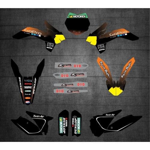 Full set of Stickers Kits Free Customized Numbers Names Team Graphics Decals For KTM SX85 85SX 2013 2014 2015 2016 2017 SX 85