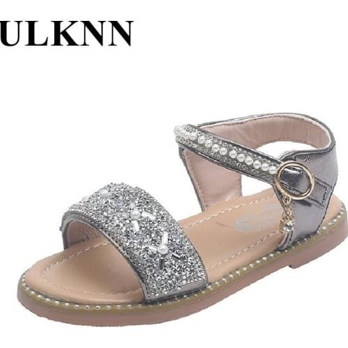 ULKNN Girls Sandals Summer Hot Children Rain Shoes Big Girls Beach Sandal Kids Shoes PVC Sandal Cheap Primary School Student