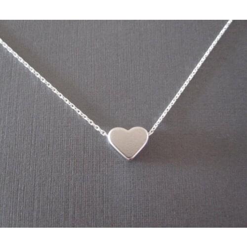 Shuangshuo 2017 New Tiny Heart Necklace for Women Long Chain Heart Shape Pendant Necklace Gift Ethnic Bohemian Choker Necklace