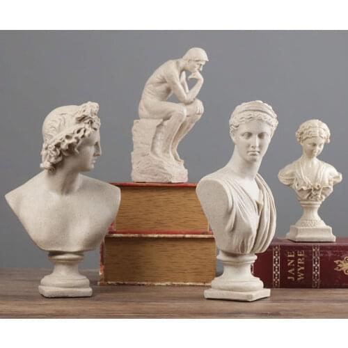 WU CHEN LONG David Apollo Thinker Anna Venus Goddess Art Statue Roman Aphrodite Figurine Resin Crafts Home Decoration R1429