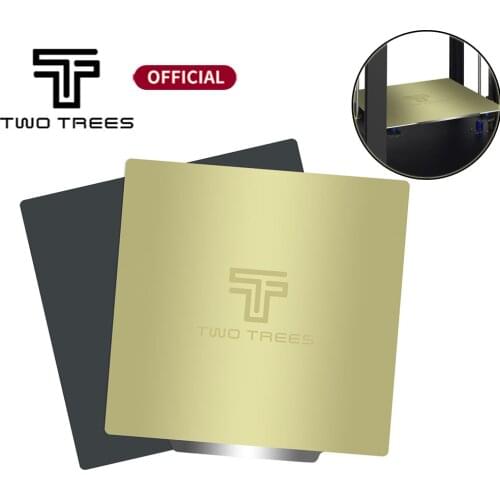 TWOTREES Upgrade Removal Spring Steel PEI Sheet Pre-Applied PEI Flex Magnetic Base for CR10 Ender Sapphire Bluer Hot Bed Sticker