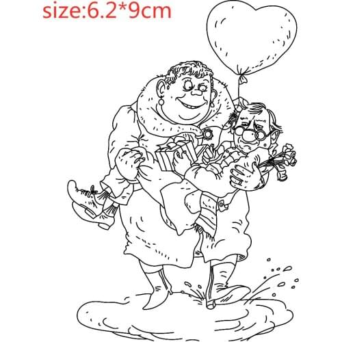 Old Woman Transparent Silicone Rubber Stamp And Die Sheet Cling Scrapbooking DIY Cute Pattern Photo Album Stamp