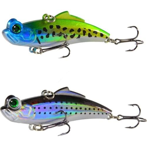 1PCS 6.5CM12.5G VIB Winter Crankbait Wobbler With Ring Beads Sinking Fishing Crankbaits Lure Ice Hard Lure Mini Wobblers