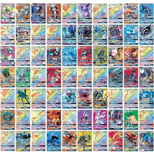 200 Pcs New Pokemon Cards Featuring 120GX Tag Team 60MEGA 20VMAX English Version Shining Game Collection Gold Card Kids Toys