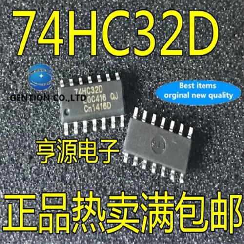 50Pcs 74HC32 74HC32D SN74HC32D SOP14-3.9MM in stock 100% new and original