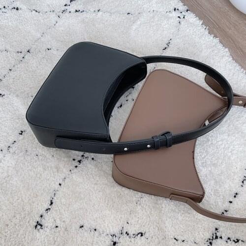 PU Leather Designer High Quality Baguette Bag for Women Mini 2021 New Korean Fashion Female Shoulder Axillary Bag Purses Handbag