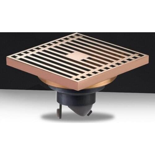 10*10CM Brass Shower Drain Floor Drain Bathroom Drain Building Material Square Water Drain Bathroom Accessories