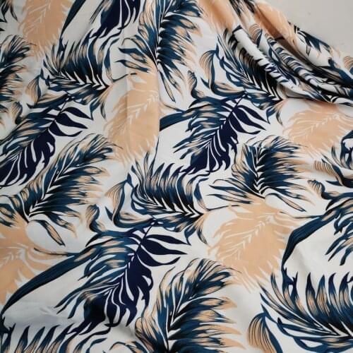 Stretchy Chiffon DIY Sewing Fabric Flower Holiday Fashion Dress fabric dress Trouser Skirt blouse Material