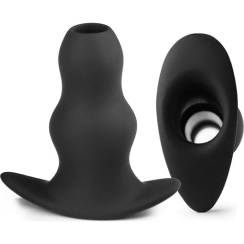 Sex Products Butt Plug Hollow Anus Dilator Silicone Enema Prostate Massager Dildo Anus Expanding Stimulator Toys For Women Men