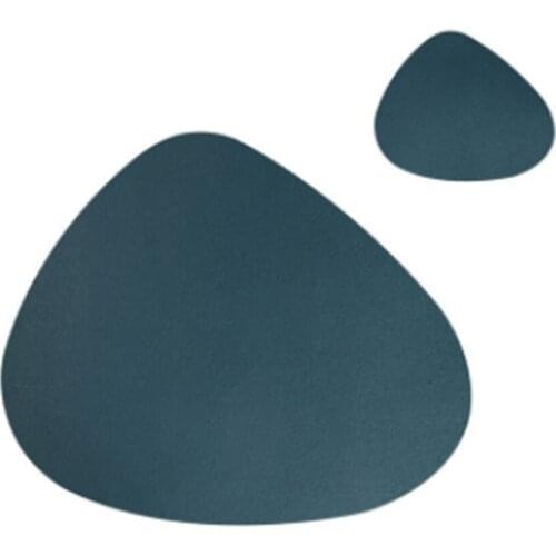 Place Mats For Dining Table Elegant Waterproof Pu Leather Placemat Heat Insulation Non-Slip Placemat Soft Washable Bowl Coaster