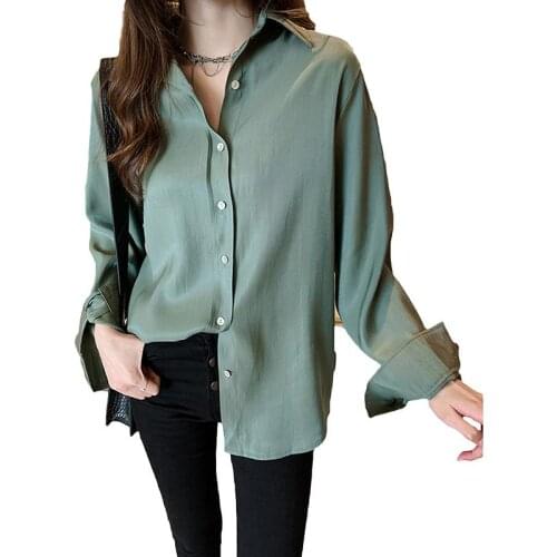 Luyaoskyen Womens Satin Shirts