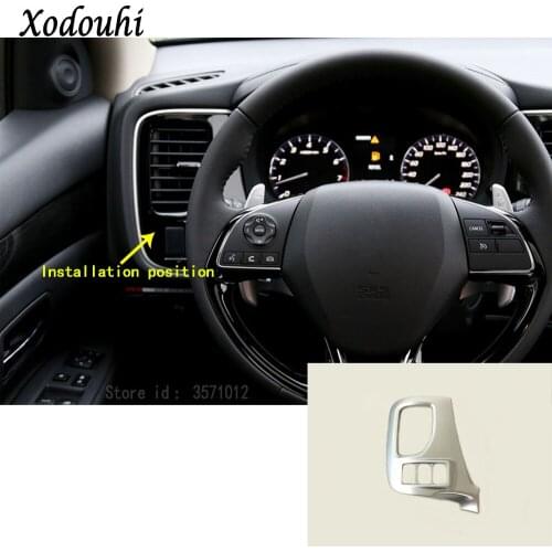 For Mitsubishi Outlander 2016 2017 2018 2019 Car Body ABS Chrome Garnish Detector Trim Front Air Condition Outlet Vent Molding