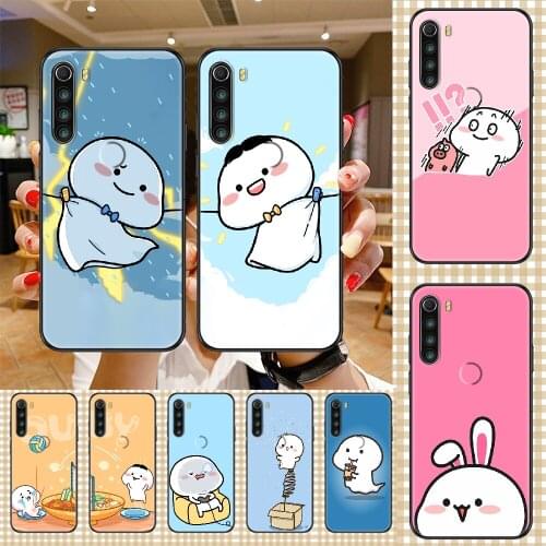 Cute Cartoon Quby Phone case For Xiaomi Redmi Note 7 7A 8 8T 9 9A 9S 10 K30 Pro Ultra black silicone coque 3D Etui luxury prime
