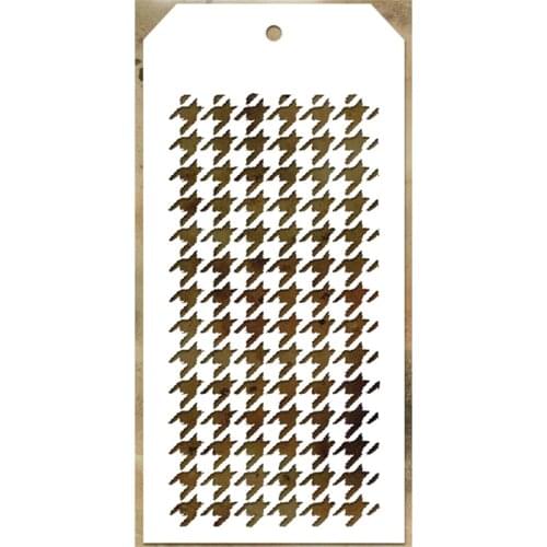 2021 New Label Tag Plastic Shielding Stencil For Craft Making Pattern Scrapbooking Background Greeting Card No Metal Cutting Die