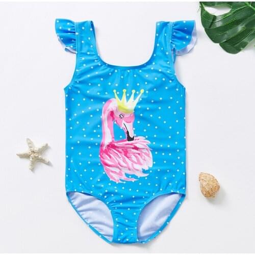 New 2021 Girls Swimwear 1~8Year Toddler Baby Girls Swimwear one piece Children Swimwear Kids Beachwear Bathing suit