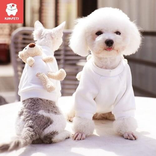 KIMPETS 2021 New Dog Clothes Small Dogs Autumn and Winter Thick Warm Winter Clothes Cute Sweater Cat Clothes Pet Supplies