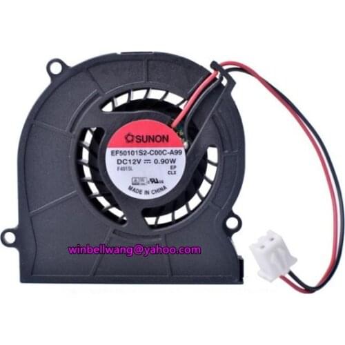 Brand new and original 5cm 12V 0.9W centrifugal cooling fan EF50101S2-C000-A99 2wires mute fan