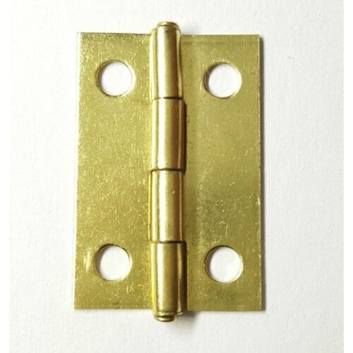 200pcs 17*24mm 1 Inches Brass / Bronze Hinge 180 degree Iron Flat Wooden Box Case Cabinet Door Furniture Drawer Fix